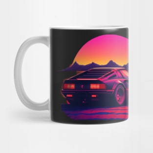 Ferrari Miami Vice synthwave sunset Mug